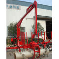 ATV timber trailer with grapple crane with CE